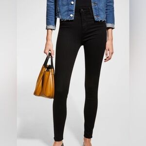 L’Agence Marguerite High Rise Black Skinny Jeans Size 27